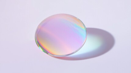 Poster - This unique holographic sticker mockup features radiant colors that shimmer and shift as light interacts with its surface