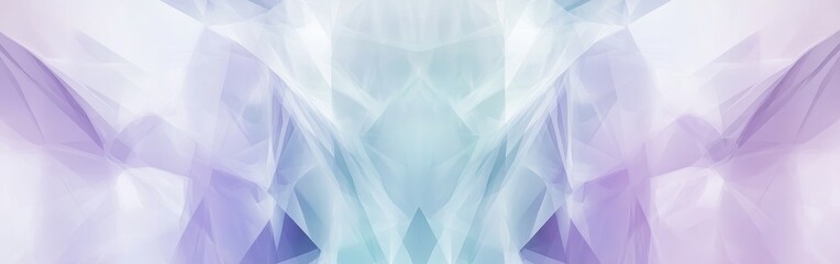 Fototapete - Elegant lavender and mint shapes create a soft, soothing background for various design uses