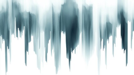 Fototapete - Muted teal abstract pencil strokes create a calming gradient in soft hues and blended textures