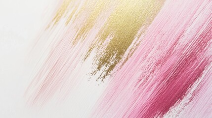 Aufkleber - Abstract gradient pencil strokes creating vibrant textures with golden highlights on a white background in a modern artistic style