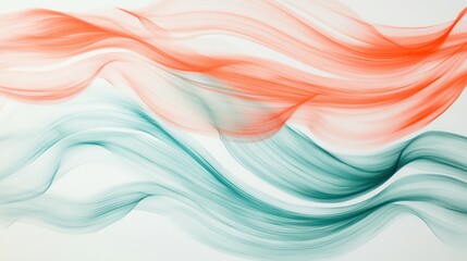 Poster - Dynamic composition of abstract pencil strokes showcasing vibrant colors and flowing forms