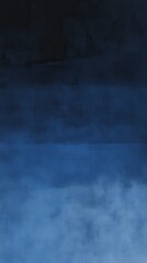 Poster - Smooth watercolor transition from deep navy to lighter shades creating a serene and calming visual effect in artwork