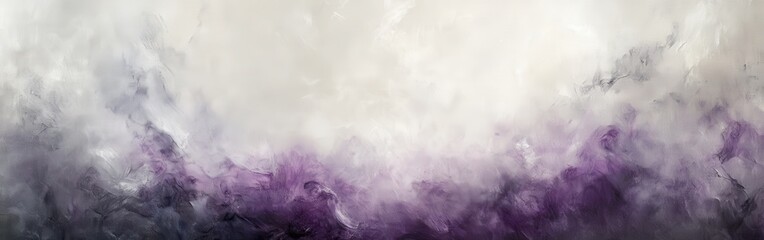 Aufkleber - Mystical abstract artwork featuring smoky grays and hints of purple in a dreamy composition