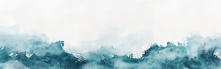 Leinwandbilder - Soft pencil strokes create serene abstract landscape with gentle colors blending in harmony and torn edges providing texture