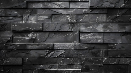Poster - Abstract black marble texture background