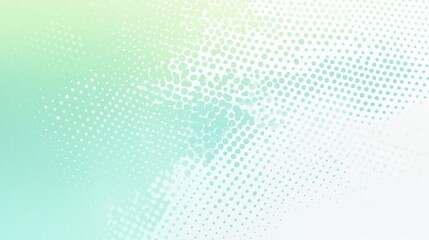 Aufkleber - Pastel mint green halftone dots creating a smooth gradient effect with subtle texture and fading tones