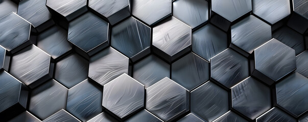 Aufkleber - Modern geometric hexagon tile pattern