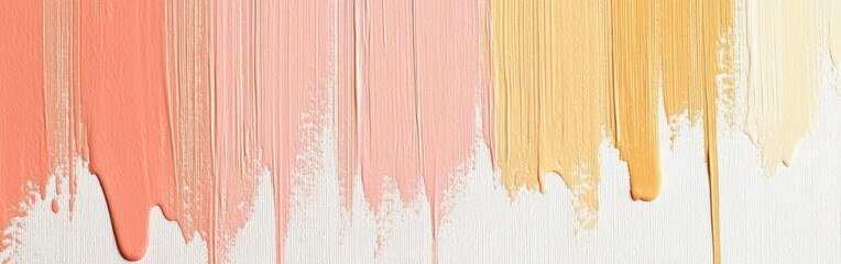 Aufkleber - Minimalist pencil stroke composition featuring soft pastel colors and subtle texture on white background