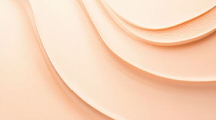 Poster - Soft curves and fluid lines create a tranquil atmosphere in muted tones on a minimalist background