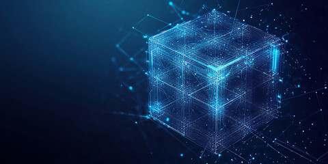 Wall Mural - Digital Data Cube