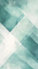 Aufkleber - Modern geometric background with intersecting shapes in calming blue and green hues designed for creative projects