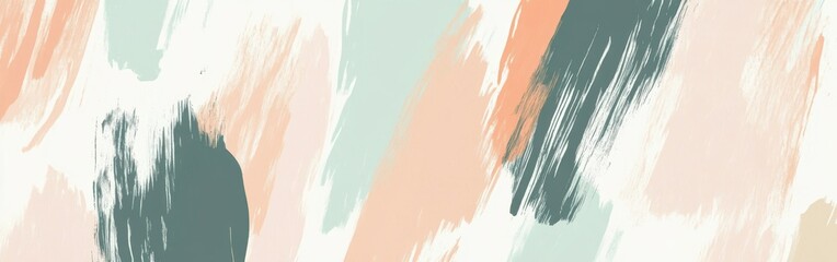 Poster - Minimalist design showcasing jagged pencil strokes in soft pastel hues for modern artistic expression