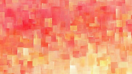 Aufkleber - Soft pencil strokes create a vibrant gradient in shades of pink and orange across the canvas