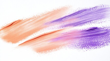 Poster - colorful paint strokes on an elegant white background showcasing artistic creativity and expression