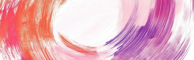 Aufkleber - Abstract pencil strokes create vibrant circular patterns filled with hues of orange and purple