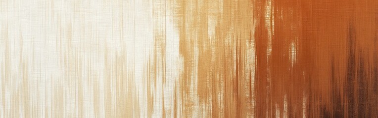Poster - Pencil strokes gradient smoothly transitioning from light beige to deep orange tones in a textured canvas background