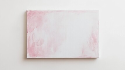 Poster - Soft white canvas adorned with pastel pink hues enhances any artistic space for inspiration and creativity