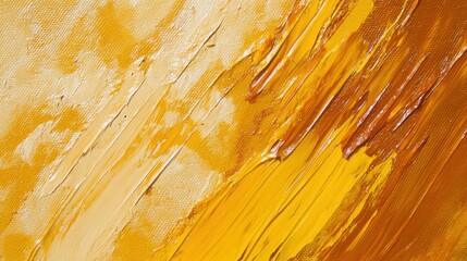 Poster - Warm golden yellows and rich copper tones create an inviting atmosphere of texture and light in vibrant artwork