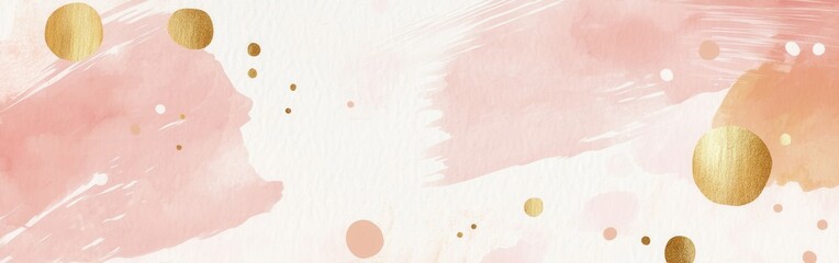 Aufkleber - Soft pastel strokes create a calming and dynamic background with hints of gold embellishments for artistic expression