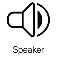 Poster - Speaker icon, symbol, vector. Web Speaker symbol. Call speaker icon, vector illustration. 