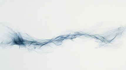 Aufkleber - Subtle interplay of delicate blue and white forms creating a minimalist aesthetic on a smooth canvas in a serene setting