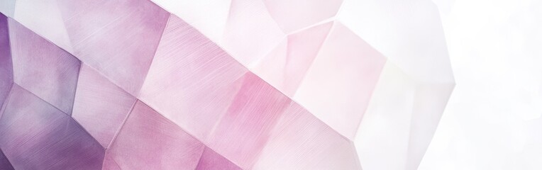 Leinwandbilder - Delicate abstract background in soft white and pastel hues featuring geometric shapes