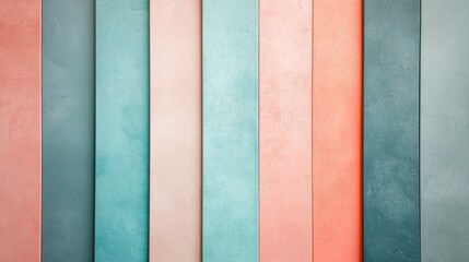 Poster - Gradient transition of smooth colors creates an abstract wall design in pastel shades