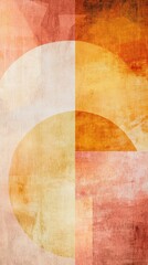 Aufkleber - Abstract design featuring warm tones and soft peach hues perfect for modern interiors and creative spaces
