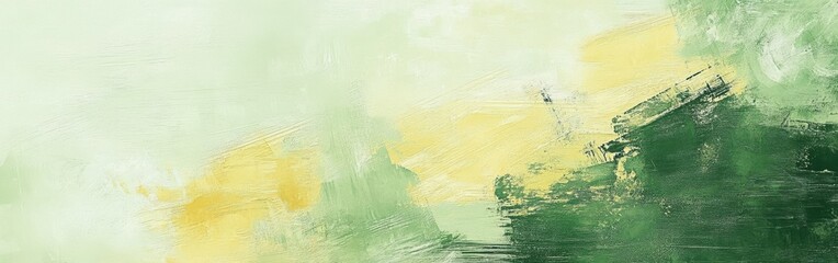 Poster - Textured green background with soft yellow accents creating a serene atmosphere for inspiration