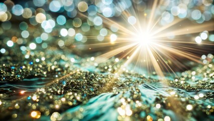 Wall Mural - abstract light burst background