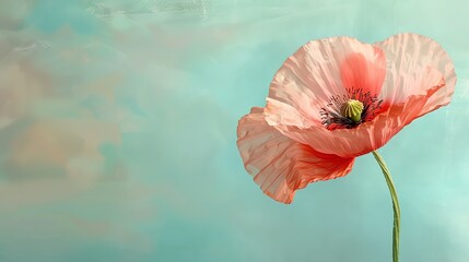 Wall Mural - A beautiful flower in full bloom against a soft, blurry background. The perfect image for a spring or summer day.