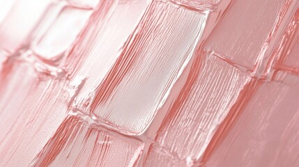 Aufkleber - Soft pencil strokes create a textured backdrop in pastel coral shades for an artistic display