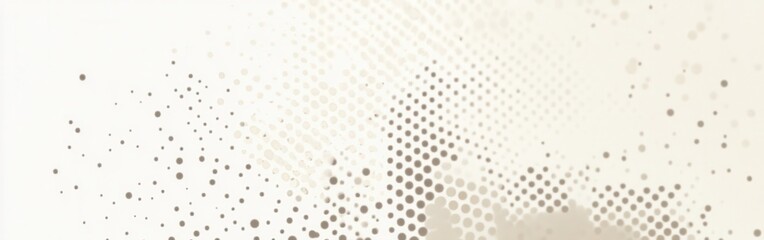 Poster - Halftone dot pattern in soft beige tones creating a modern decorative element for design projects