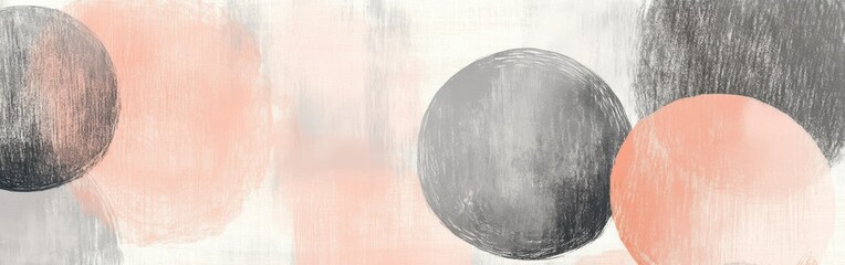 Poster - Elegant backdrop with pencil strokes and circular shapes creates a sophisticated atmosphere for any setting