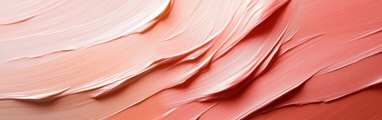 Aufkleber - Textured background displaying gradient shades of soft pink and peach with layered brush strokes