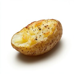 Poster - Crispy roasted potato with golden skin showcasing a perfect texture and flavor
