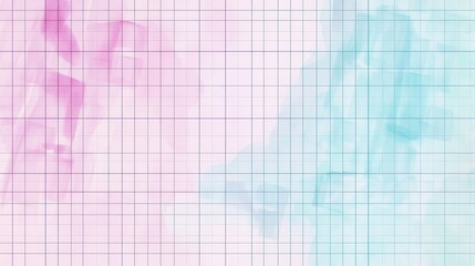 Fototapete - Soft pastel background featuring fragmented patterns with grid lines adding subtle structure and depth for creative projects
