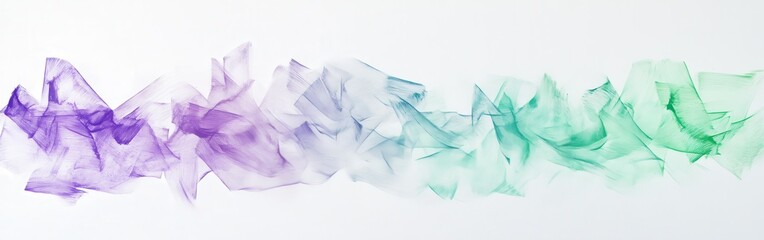 Poster - Vibrant brush strokes create a minimalist art piece on a white canvas reflecting creativity and color