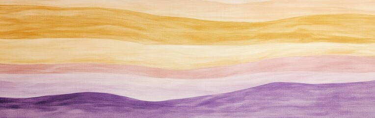 Leinwandbilder - Soft, flowing minimalist pencil strokes create a serene backdrop in warm pastels with layers of gentle hues