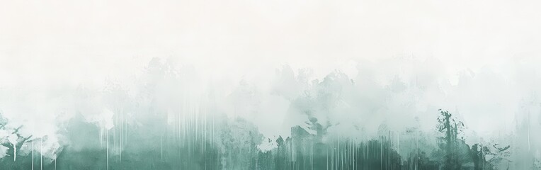 Leinwandbilder - Elegant gradient design showcasing soft mint pencil strokes blending harmoniously in a tranquil abstract composition