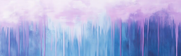 Fototapete - Abstract pencil strokes backdrop featuring fluid drips in varying shades of blue and purple