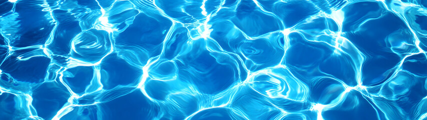 Fototapete - Breathtaking underwater pool scene with crystal clear blue liquid captivating ripple patterns and a serene tranquil atmosphere  Ideal for backgrounds wallpapers and creative design projects