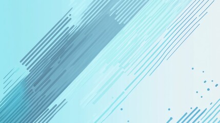 Fototapete - Minimalist design featuring thin pencil strokes on a soft blue background creating a calm and peaceful atmosphere