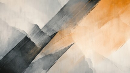 Poster - Pencil strokes create a gradient of muted colors, blending soft tones and textures in a minimalist design