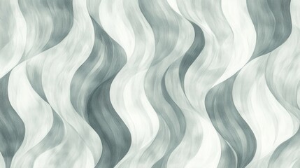 Poster - Minimalist pencil strokes create flowing waves in monochrome tones on textured background