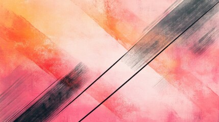 Aufkleber - Delicate pastel gradient created with elegant pencil strokes blending seamlessly in soft hues