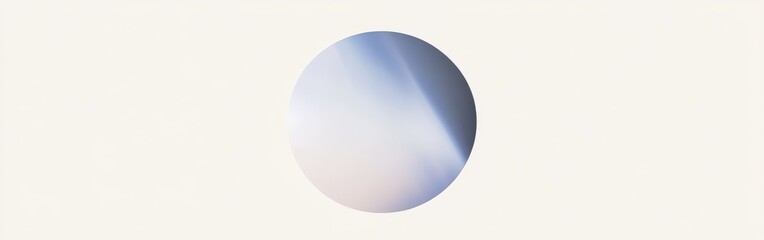 Fototapete - Elegant gradient circle transitioning from pastel blue to gray against a neutral background capturing the essence of soothing colors and simplicity