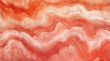 Aufkleber - Colorful abstract pencil strokes design in shades of coral showcasing artistic creativity and fluidity