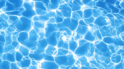 Leinwandbilder - Captivating abstract background showcasing a mesmerizing blue water texture with flowing light reflections and rippling patterns