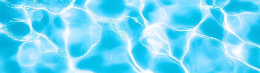 Poster - Captivating abstract background with swirling mesmerizing patterns and glistening reflections in a tranquil serene pool of crystal clear shimmering water